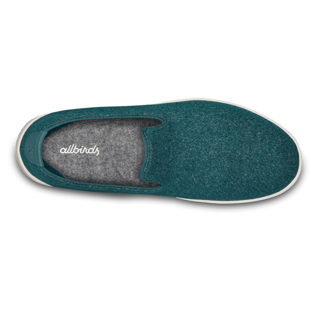 Allbirds Men\'s Slip-Ons Green - Wool Loungers - 28406MWNC